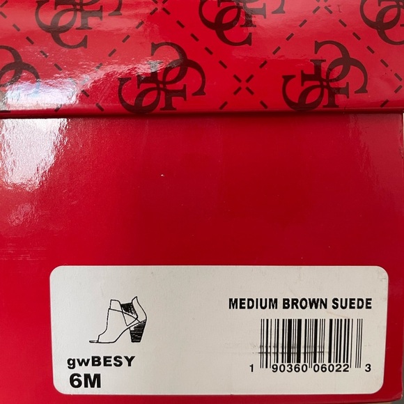 GUESS WOMEN’s BESY PEEP TOE ANKLE BOOTIE - Picture 4 of 14